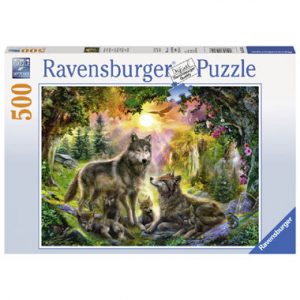 puzzel wolvenfamilie
