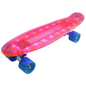 met skateboard is LED